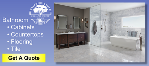 Shop bathroom remodel store. Buy now vanity cabinets, countertops, tile, flooring. French Creek Designs provides, free measures, quotes and consultations.