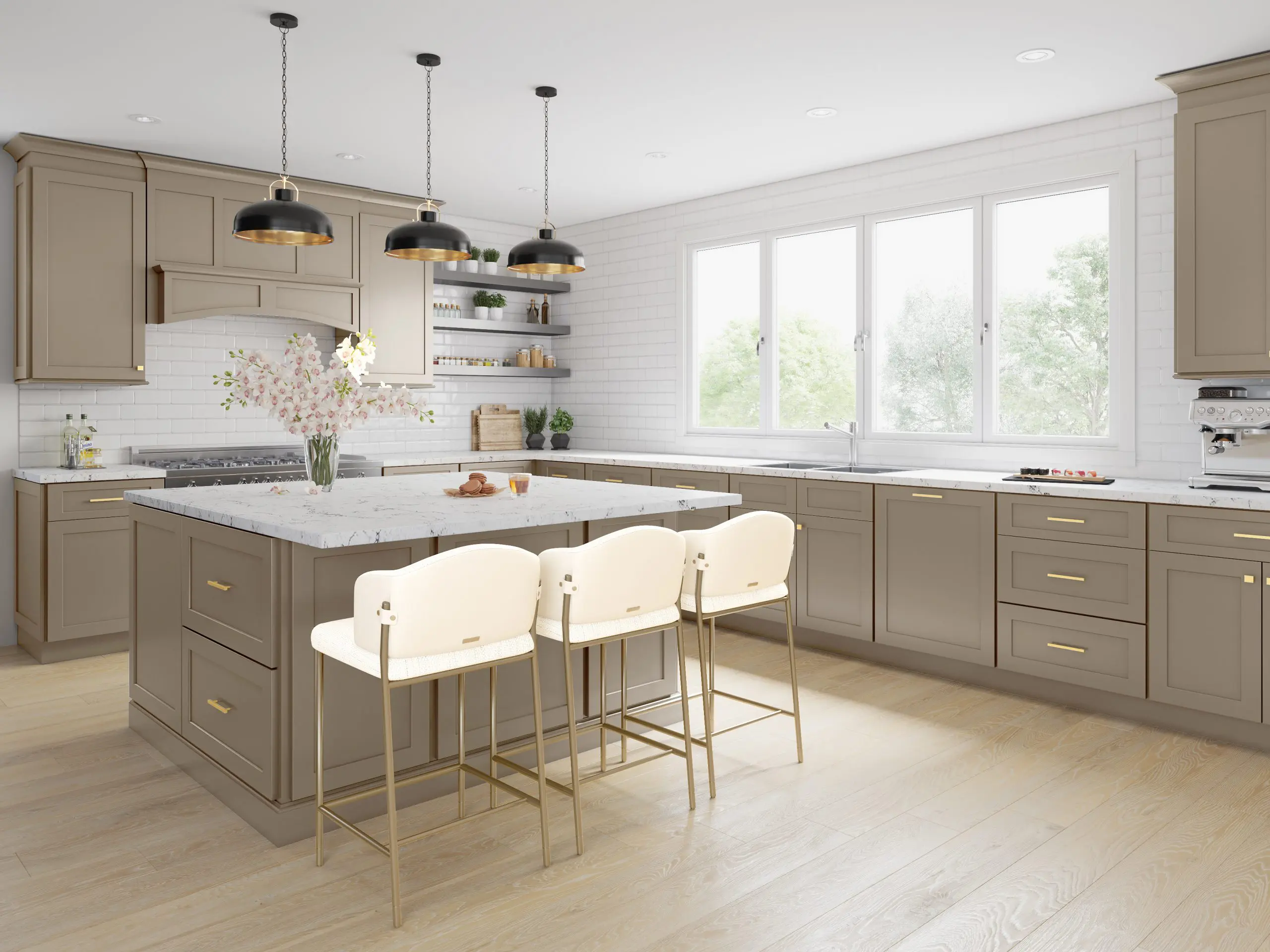 Fabuwood Allure Galaxy Oyster Kitchen Design