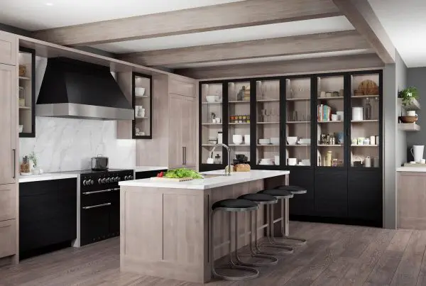 Shop Artizen Loft Nero and alder weathered in Casper, WY at French Creek Designs in Casper, WY Kitchen Cabinets, Cabinetry