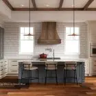 Cabinets on Sale, Walnut Range Hoods On Sale, Walnut Open Shelving On Sale at French Creek Designs in Casper, WY