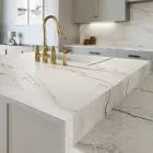 Cambria Inverness Blakeley Luxury Series Quartz found at French Creek Designs. Kitchen Inspiration