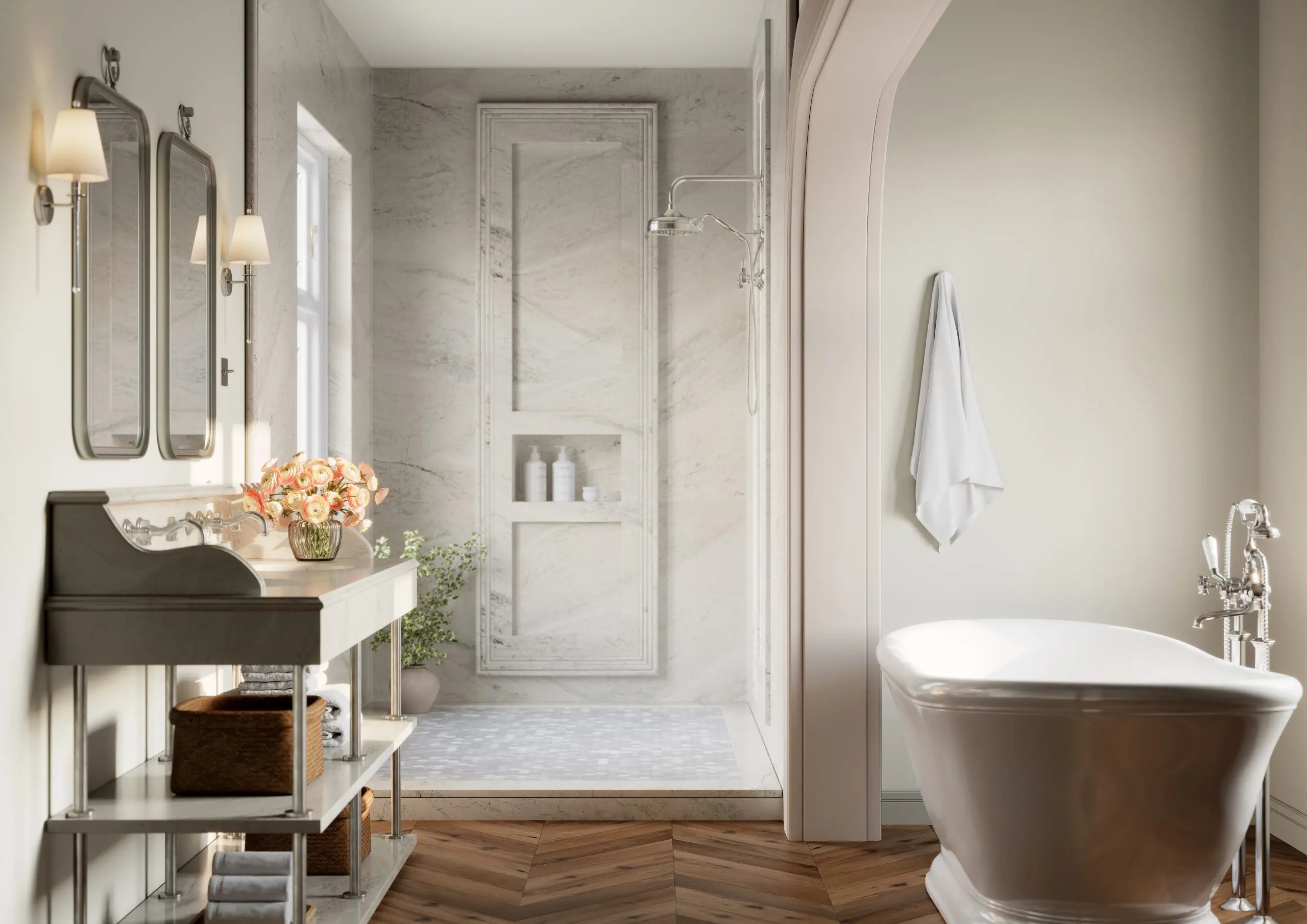 Claremont Cambria Quartz Shower Design
