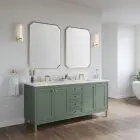 Chicago Vanity Collection 72" Smokey Celadon - Double Bowl,