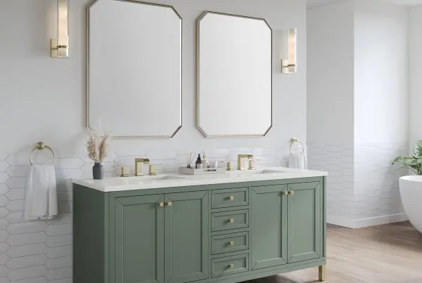 Chicago Vanity Collection 72" Smokey Celadon - Double Bowl,