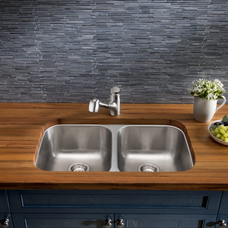 Shop Edge Grain Burmese Teak Wood Countertop at French Creek Designs, Countertop Store, Casper, WY