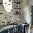 Shop White Oak Bar Top Anvil Metal at French Creek Designs, Countertop Store Casper, WY Wood Shelf