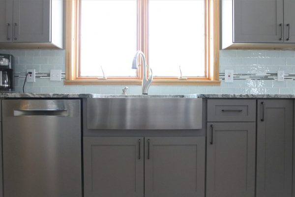 Shop Stainless Steel Kitchen Farmhouse Sink at French Creek Designs Showroom, Casper, WY