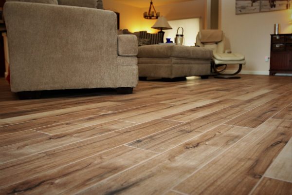 Wood-Look Plank Tile Home Improvement Remodel 100