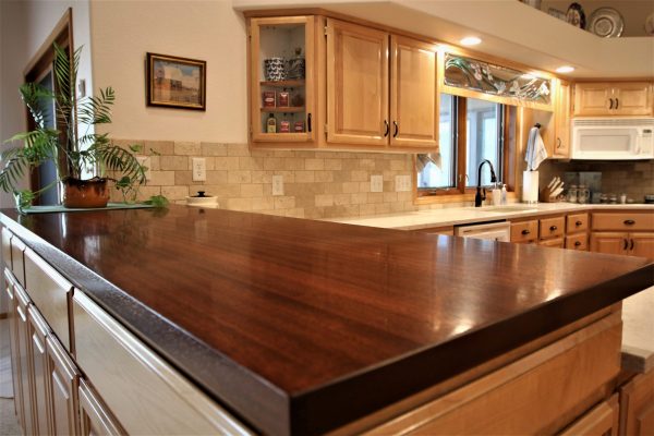 Client Kitchen Remodel 110 Wood Bar Top