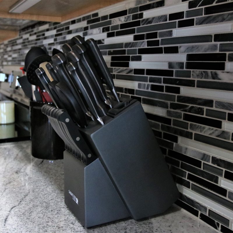 Client Kitchen Remodel 99 | Viscount White granite countertops and kitchen tile backsplash