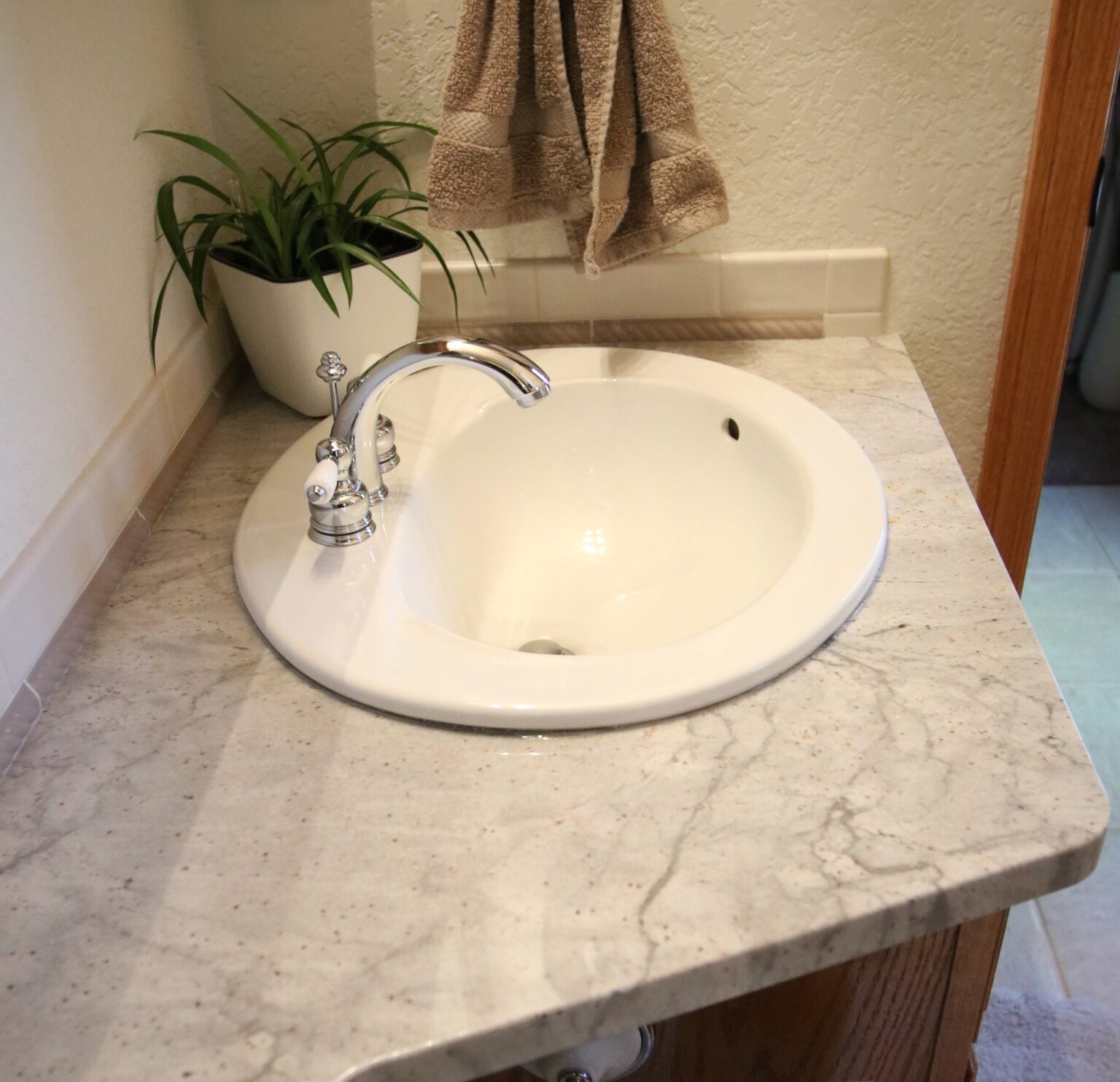 Stream White Granite Countertops French Creek Designs Kitchen and