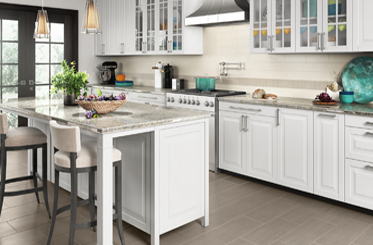 Shop French Creek Designs Cabinets, Kitchen Cabinets, Kitchen Remodel, Quartz Countertops, wall tiles, kitchen flooring, kitchen sink, kitchen faucet, kitchen cabinet hood