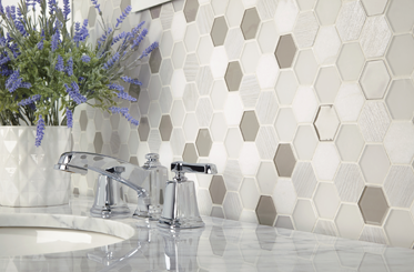 Shop French Creek Designs bathroom wall tiles, shower tiles, floor tiles, accent tiles, mosaics