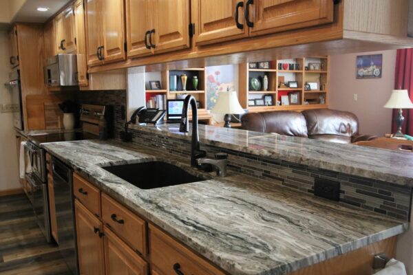 Client Kitchen Remodel 114 MIxed Glass and Stone Mosaic