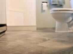 Bathroom tile flooring