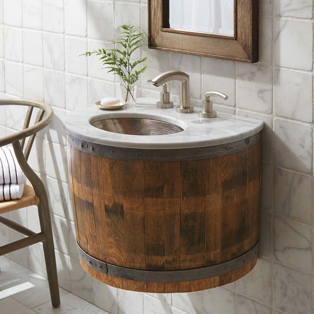 Purchasing Floating Vanities or wall mount vanity for your bathroom remodel at French Creek Designs, Casper's best kitchen and bath store.