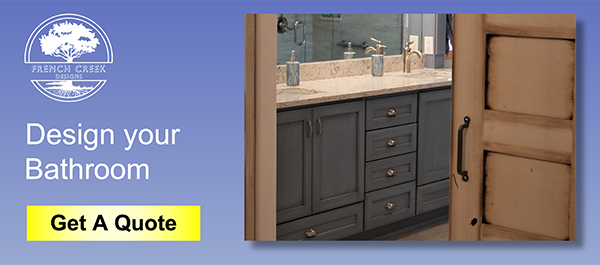 Buy vanity cabinets, countertops, tile, flooring at Casper's best bathroom store. French Creek Designs provides, free measures, quotes and consultations.