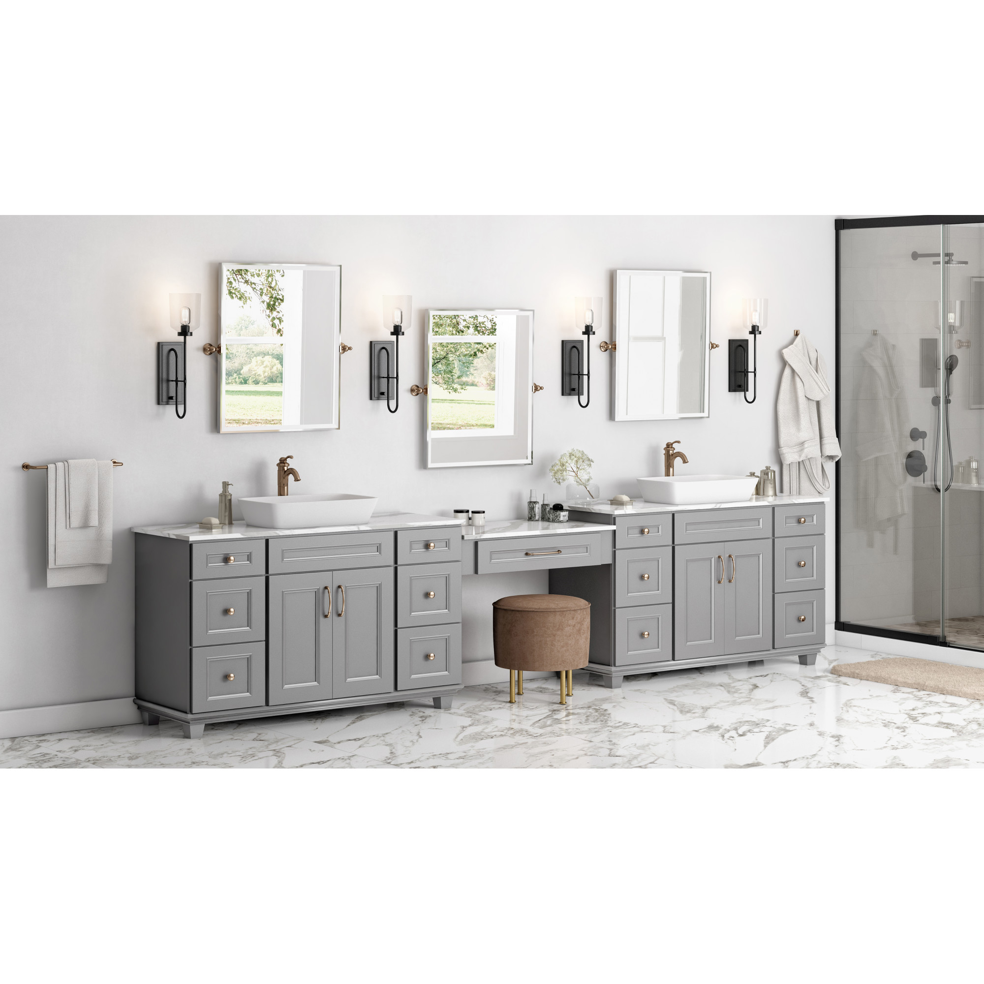 Purchasing Vanity Cabinet Hardware at French Creek Designs Kitchen & Bath Store Casper, WY Cabinets, Countertops, Cabinet Lighting