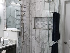 Tile bathroom remodel