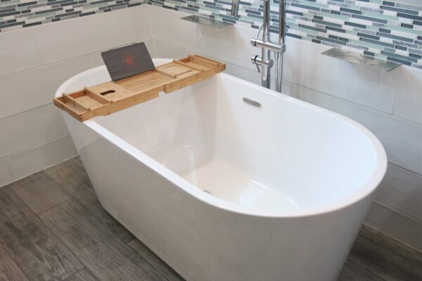 Client bathroom Remodel 110 Acrylic Freestanding Tub