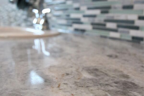 Client bathroom Remodel 110 granite countertops
