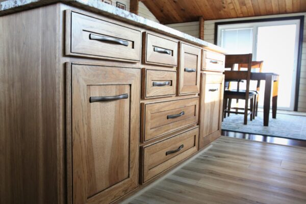 natural hickory cabinets