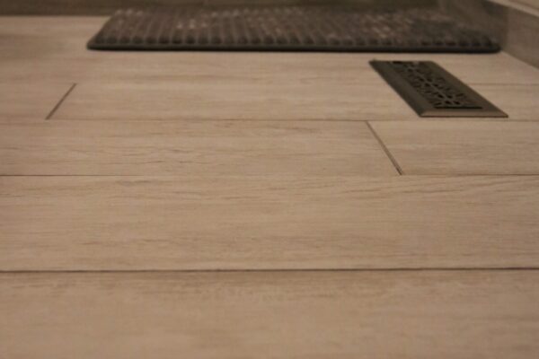 wood-look tile flooring