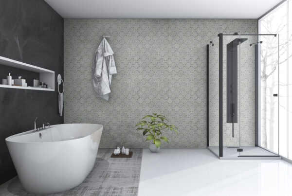 Curbless Tile Shower Walk-In Shower Design | Designing and buying materials at French Creek Designs Bath Store, Casper, WY