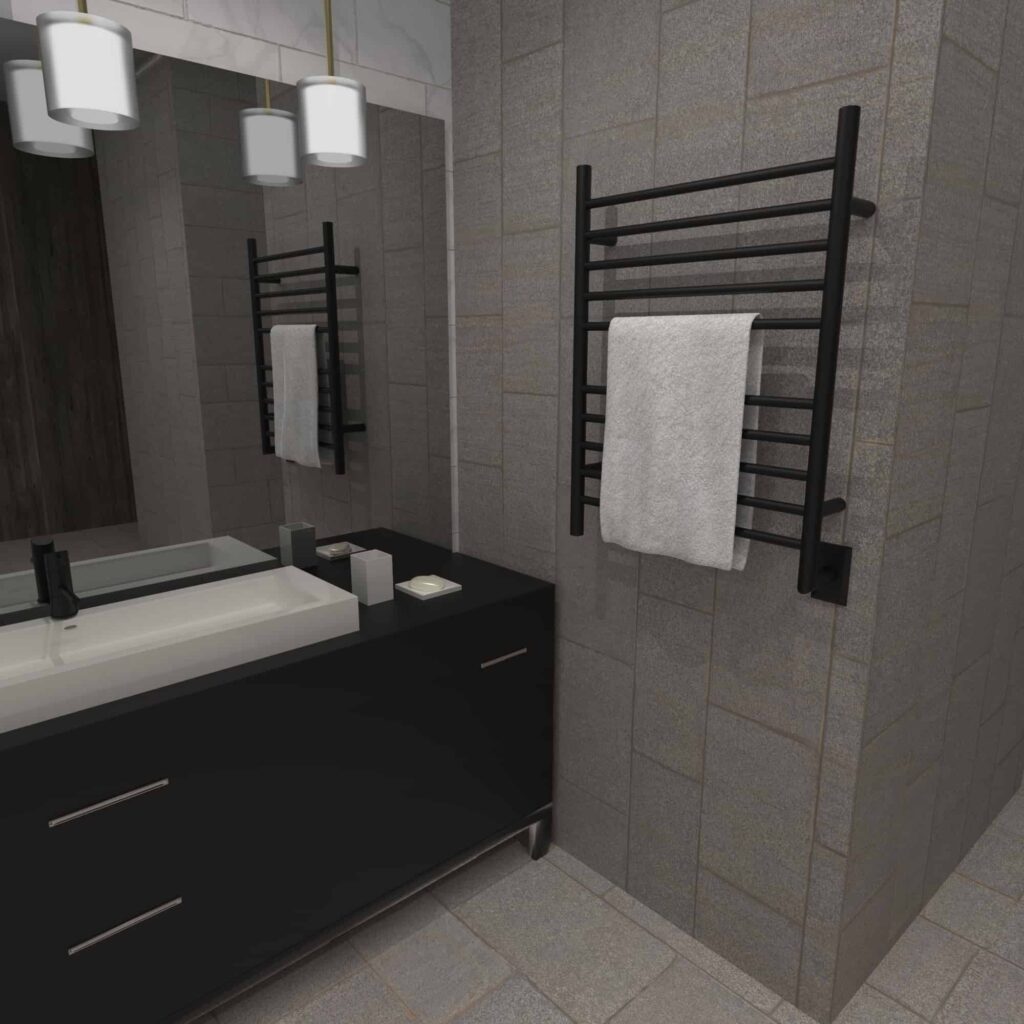 Picture of Radiant Heated Towel Rack - Casper Kitchen and Bath Remodeling | French ...