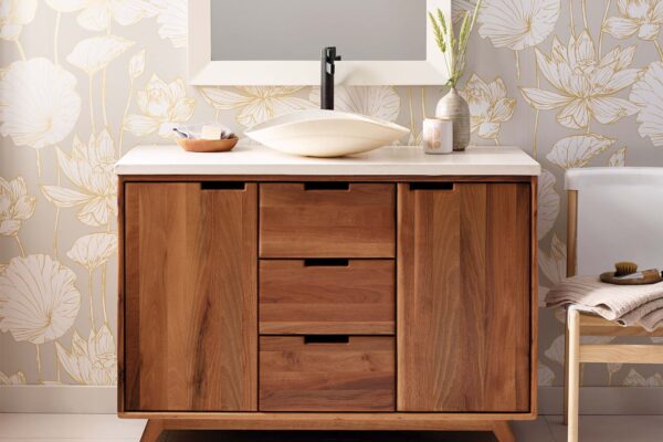 Purchasing Furniture Vanities at French Creek Designs Bath Remodel Store in Casper, WY Cabinets, Countertops, Flooring Topanga Vanity Collection 48"