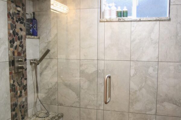 Client Bathroom Remodel 118 Shower Bench