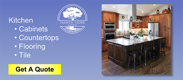 Design Your Kitchen Free Now! Start Design Services | Casper's Kitchen Design Center Purchase cabinets, countertops, kitchen sinks, kitchen faucets, and flooring at French Creek Designs.