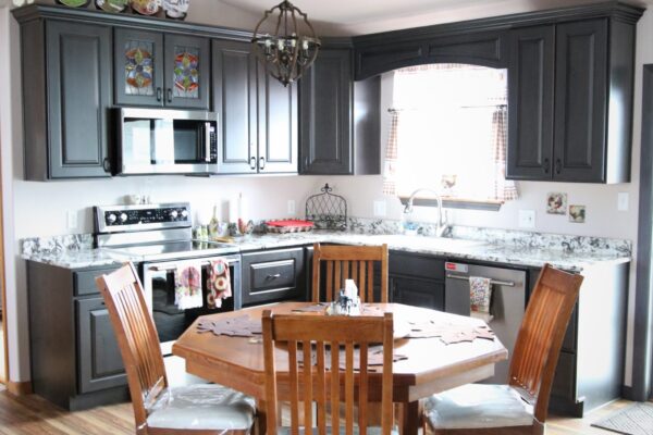 Client Kitchen Remodel 126 | Knotty Maple Cabinets | Persia Pearl Granite Countertops