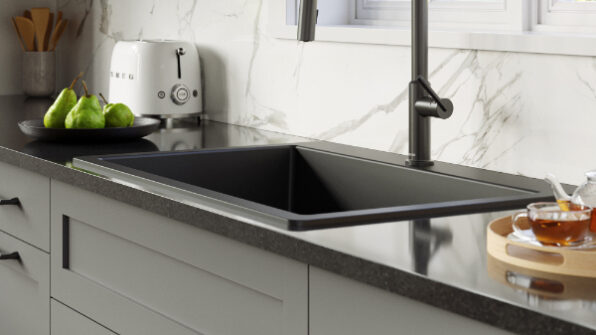 Shop Lagrange Kitchen Faucet | One-Handle Pull Down Dual Function Sprayer at French Creek Designs Kitchen and Bath, Casper, WY