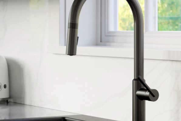 Shop Lagrange Kitchen Faucet | One-Handle Pull Down Dual Function Sprayer Matte Black at French Creek Designs Kitchen and Bath, Casper, WY