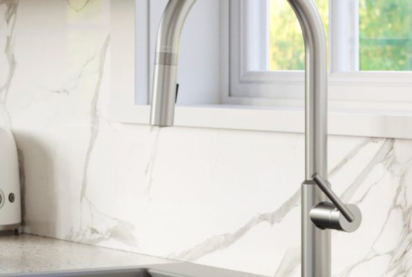 Shop Lagrange Kitchen Faucet | One-Handle Pull Down Dual Function Sprayer Stainless Steel at French Creek Designs Kitchen and Bath, Casper, WY