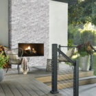 Outdoor Fireplace Designs | Shop Fireplace Stacked Stone, Hearths, and Mantels at French Creek Designs in Casper, WY
