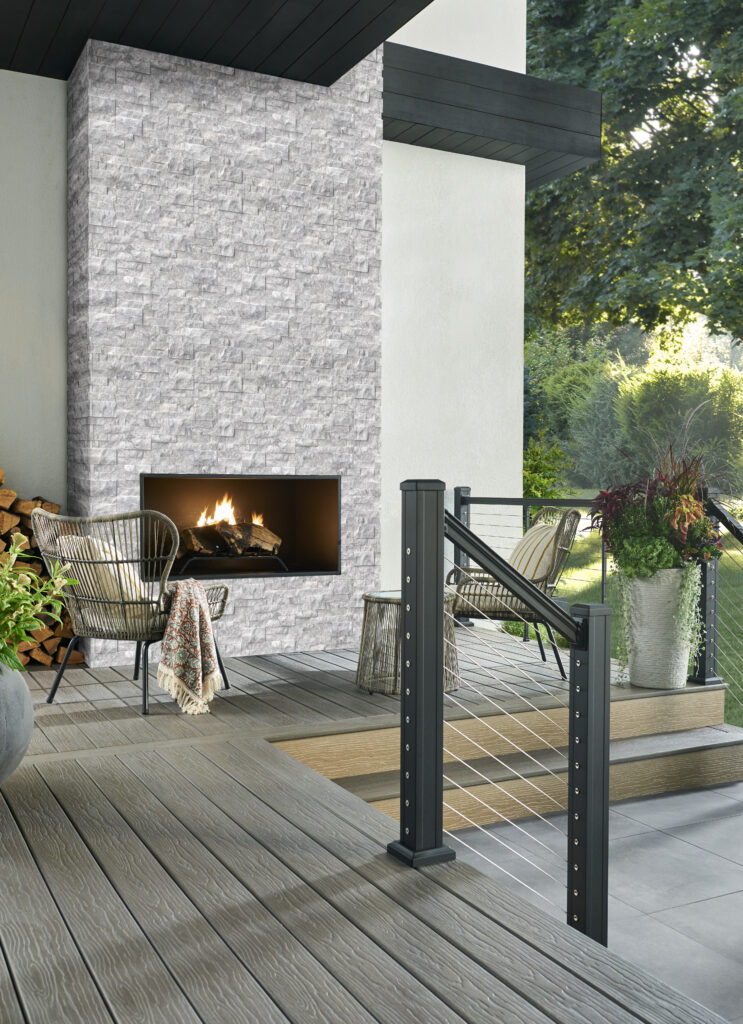Outdoor Fireplace Designs | Shop Fireplace Stacked Stone, Hearths, and Mantels at French Creek Designs in Casper, WY