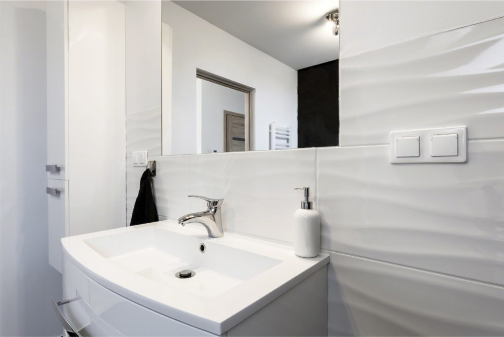 Shop Dymo Wavy White 3d Wall Tile | Collection at French Creek Designs, Casper, WY