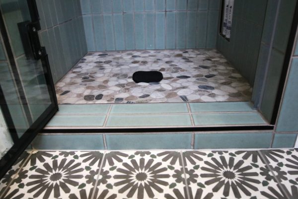 Client Bathroom Remodel 119 Small Masterbath Pebble Shower Tile