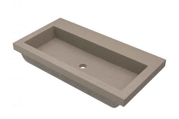 Shop Concrete Trough Vanity sink 3619 Earth | Buy at French Creek Designs Bath Store, Casper, WY