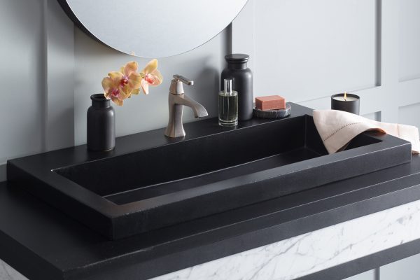 Shop Concrete Trough Vanity Sink 3619 Charcoal | Buy at French Creek Designs Bath Store, Casper, WY