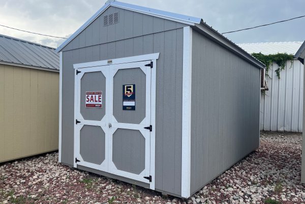 Buy Now: 10×16 Painted Utility Shed For Sale - Gap Grey or custom order at French Creek Designs Shed Sales in Casper, WY