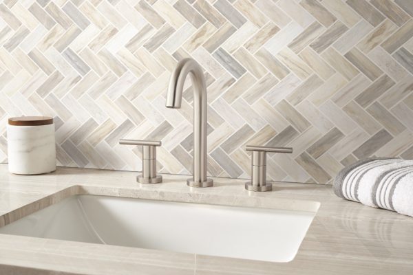Shop Angora Tile Collection - Herringbone Backsplash at French Creek Designs, Wall Tiles, Floor Tiles, Shower Tiles