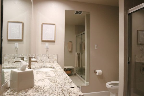 Client Bathroom Remodel 121 Tile Vanity Backsplash
