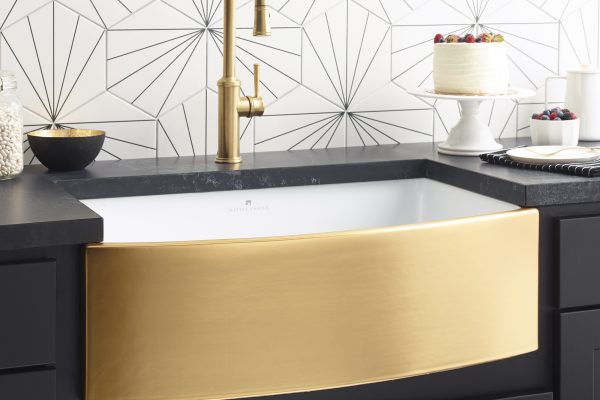 Shop Rendezvous Farmhouse Sink, 24k Matte Gold at French Creek Designs, Casper, WY