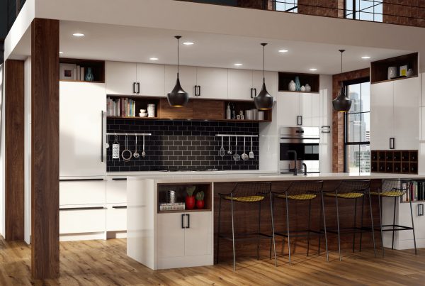 Purchase acrylic kitchen cabinets shop French Creek Designs Kitchen & Bath Store. Casper's best cabinet store.