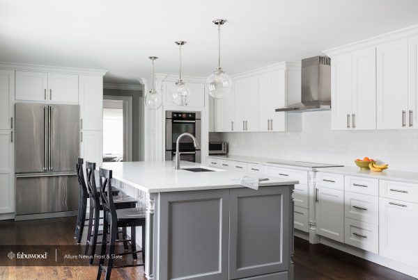 Shop Fabuwood Nexus Slate and Frost cabinets at French Creek Designs, Casper, WY