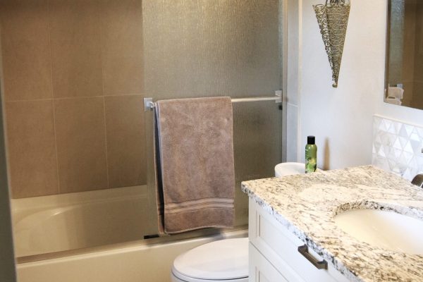 Client Bathroom Remodel 123 at French Creek Designs | Countertops, Tile