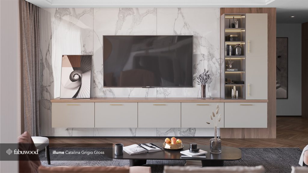 Shop entertainment wall cabinets by Fabuwood Catalina found at French Creek Designs, Casper, WY